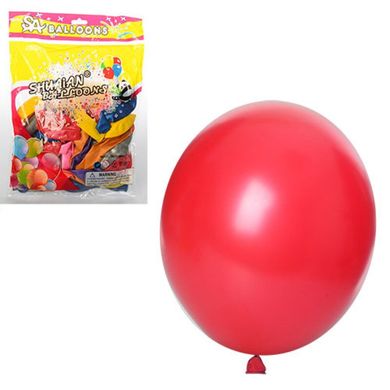 Фото товару Набір надувних кульок (50 шт.), мікс кольорів металік 25 см, MK 1522,  MK 1522