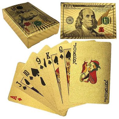 Фото-  IGR84 Игральные карты - золотая колода (54 карты) в категории Наборы для покера