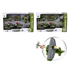 Машинки, літачки - фото Ігровий набір - військовий літак (уміє стріляти) із набором машинок  - замовити за низькою ціною Машинки, літачки в інтернет магазині іграшок Сончік