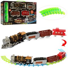 Железные дороги, поезда - фото  Железная дорога, у которой светятся рельсы | паровоз со световыми и звуковыми эффектами, пускает пар