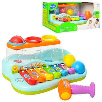 Play Smart 9199 - Ксилофон з кульками і молоточком, музична розвивальна іграшка для малюків, 9199