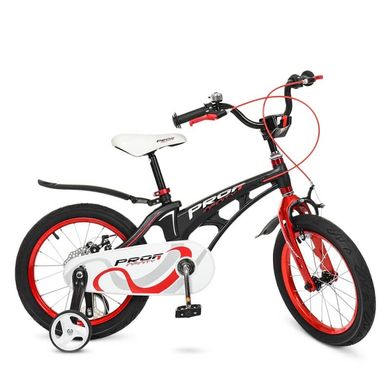 Фото- Profi LMG16201 Дитячий двоколісний велосипед PROFI 16 дюймів (чорний), Infinity у категорії Велосипеди