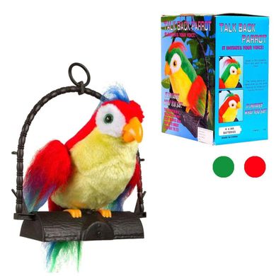 Папуга, що говорить, повторюшка великий, м'яка іграшка,  1018 P