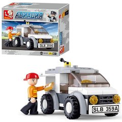 Фото товара - Конструктор - игрушечный грузовой автомобиль для работы в аэропортах, Sluban 0359 sl