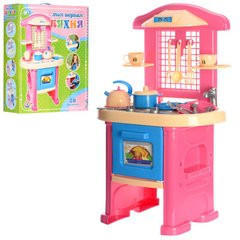 Детский игровой набор "Моя первая кухня", игрушка кухня розовая для девочки, Украина Технок 3039