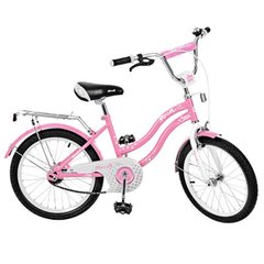 Детский двухколесный велосипед для девочки PROFI 20 дюймов розовый Star,  L2091