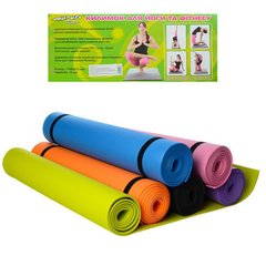 Килимки для йоги - фото Коврик (каремат, йогомат) для йоги, EVA, M 0380-2  - замовити за низькою ціною Килимки для йоги в інтернет магазині іграшок Сончік