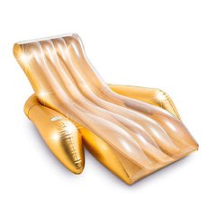 Надувной матрас - шезлонг для пляжа, золотой, INTEX 56803
