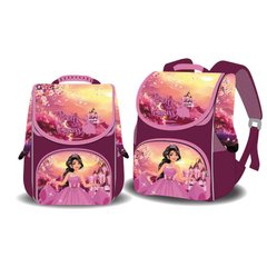 Школьные Ранцы - фото Ранец (рюкзак) - для девочки - Принцесса на фоне сказочного замка