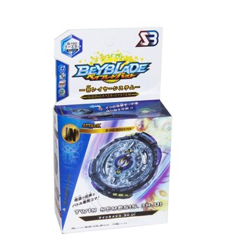 B-102 - BEYBLADE Бей блейд с металлическим диском и пусковой рукояткой, Твин Немезис, 4 сезон B-102