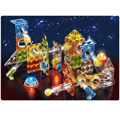 Kids Bricks   3300 2 - Магнитный конструктор с лабиринтом, прозрачными блоками и дополнительной подсветкой