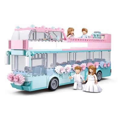Конструктор из серии Girls dream - свадебный автобус, 379 деталей, Sluban M38-B0769