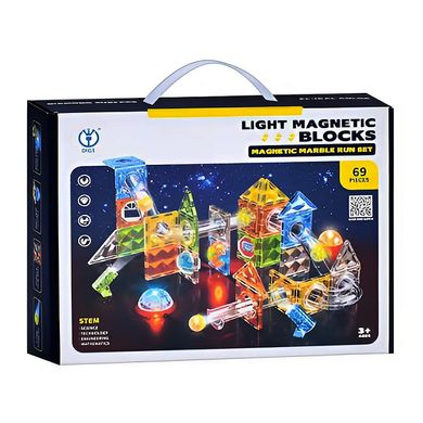 Kids Bricks   3300 2 - Магнитный конструктор с лабиринтом, прозрачными блоками и дополнительной подсветкой