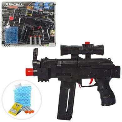 Іграшковий автомат, модель, стилізована під узі, стріляє орбізами та нерфами.,  AK46-2