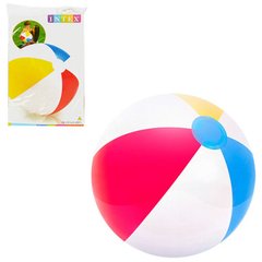 Пляжні м'ячі, іграшки - фото Надувний м 'яч Intex діаметром 51 см 59020  - замовити за низькою ціною Пляжні м'ячі, іграшки в інтернет магазині іграшок Сончік