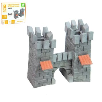 Strateg 31021 - Конструктор із цеглинок 159 елементів - дві вежі з аркою