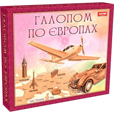 Настольная развивающая и обучающая игра Галопом по Европам, Украина Артос 20840