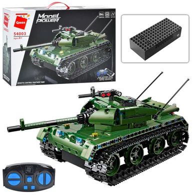 Qman 54003 - Конструктор - модель крутого танка на радиоуправлении и возможностью управления с телефона