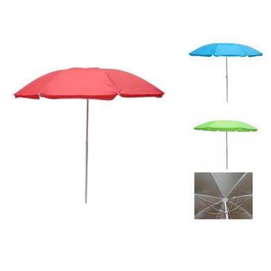 Фото-  MH-2686 Пляжный зонтик - однотонный, 1,8 м, с защитой от УФ излучения в категории Пляжные зонты