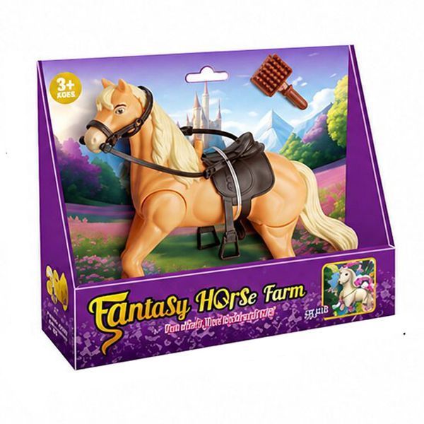 Интерактивная игрушечная лошадка Fantasy Horse Farm &mdash; со звуком и подвижными ногами -   3212A-1 - изображение