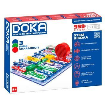Электронный конструктор ДОКА на 999 схем - полный набор -   D70708 - изображение