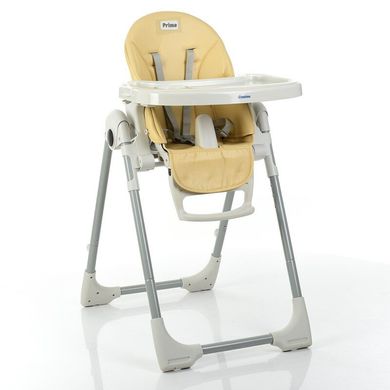 Стульчик для кормления малышей с ремнями безопасности, складной (беж), ME 1038