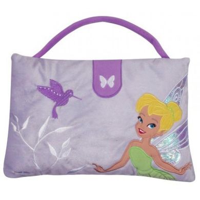 Фото товара - Детская мягкая игрушка сумочка подушка 2 в 1 фиолетовая Феи,  15082