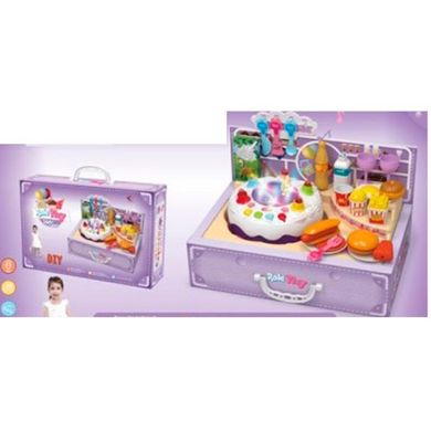 Детский игровой музыкальный Торт - запись, музыка (англ.), свет, сладости, игрушка торт, 6637-1