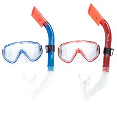 Ласты, маски, трубки и очки для ныряния  - фото Яркий набор для плавания и ныряния - маска и трубка, Best Way, 24028 
