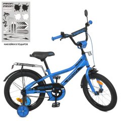 Фото товару Дитячий велосипед, колеса 16 дюймів (синього кольору), серія Speed ​​racer, Profi Y16313