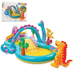 INTEX 57135  - Детский надувной развлекательный центр с бассейном - с динозаврами