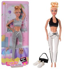 Кукла шарнирная спортсменка - одежда для фитнеса, Defa 8370