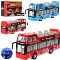 Моделі машинок - фото Металева модель двоповерхового автобуса, звук, світяться фари  - замовити за низькою ціною Моделі машинок в інтернет магазині іграшок Сончік