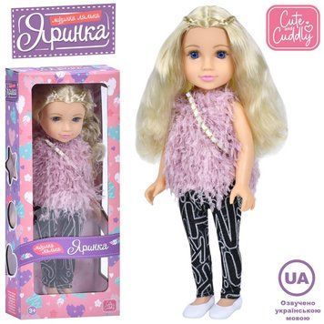 Лялька висота 45 см- із серії Яринка + 5 пісеньок українською - Limo Toy M 5934, 5937 - зображення