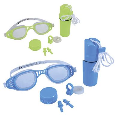 Фото товара - Очки для плавания и ныряния набор в чехле: берушами и зажим для носа , Besteway 26002