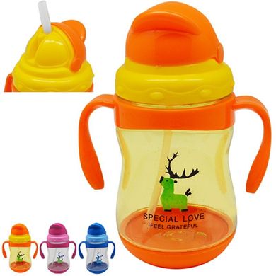 Фото товара - Детская чашка-поилка, бутылочка для воды с защитой от проливания, R83596,  R83596