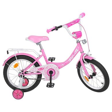 Детский двухколесный велосипед для девочки PROFI 14 дюймов розовый Princess Y1411