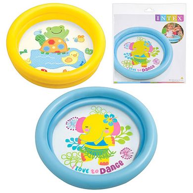Детский круглый надувной бассейн, для малышей на 1 - 3 года, INTEX 59409