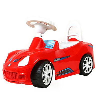 Машинка для катання дитяча із серії "Спорт-Кар" - каталка толокар для хлопчиків, червоного кольору, Оріон 160r