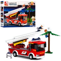Конструктор серия Пожарный - пожарные спасатели, пожарная машина, типа лего Sluban M38-B0625