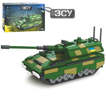 Kids Bricks  KB 1119 - Конструктор - озброєння ЗСУ - PZH 2000 - самохідна артилерійська установка - 488 елементів