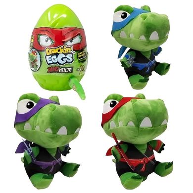 SK017A1 - Динозавр Ninja - М'яка іграшка-сюрприз від Crackin Eggs