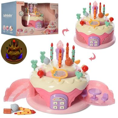 Фото-  809E Іграшковий музичний Торт - свічка світяться, стилізований під казковий будиночок у категорії Іграшкові набори продуктів