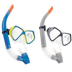 Ласты, маски, трубки и очки для ныряния  - фото Яркий набор для плавания и ныряния - маска и трубка, 24003