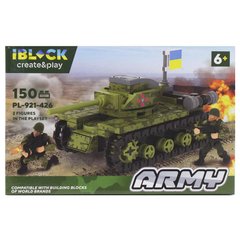 Iblock PL-921-426 - Конструктор - модель танка із символікою ЗСУ, 150 елементів