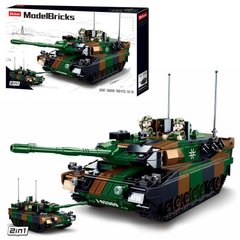 Конструктор типа лего из серии «реальные модели» от Sluban – танк leopard, 0839