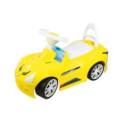 Машинка для катания детская - цвет желтый, из серии "Спорт-Кар" - каталка толокар для мальчиков, Орион 160y