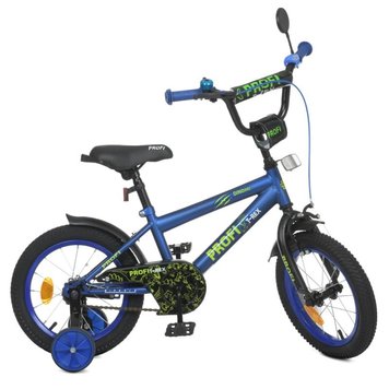 Y1472 - Дитячий двоколісний велосипед для хлопчика PROFI 14 дюймів - Серія Dino
