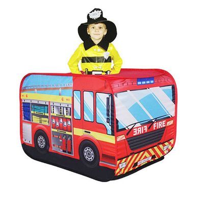 Палатка детская игровая Автобус Пожарная машина, размер 110-70-70 см, M 3318