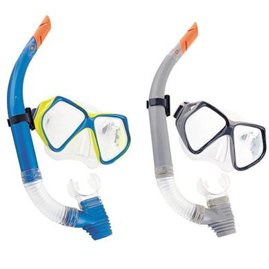 Фото товара - Яркий набор для плавания и ныряния - маска и трубка (для подростков и взрослых), Besteway 24003